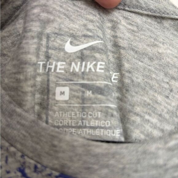 NWOT Nike Tennis Court Heather Gray Dri Fit  Tee - Picture 2 of 3